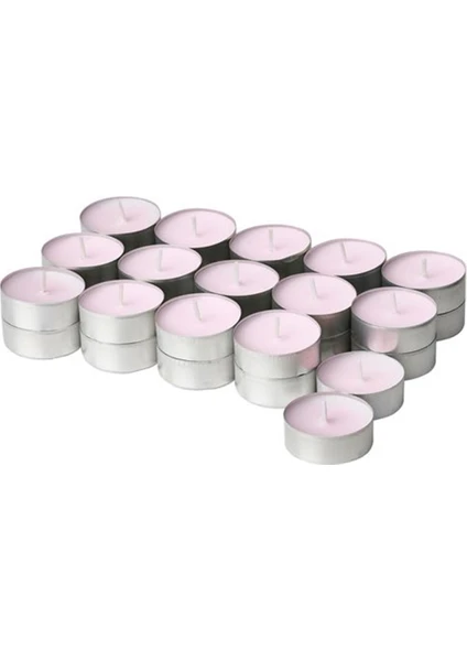 Lugnare Kokulu Tealight Mum Pembe Yasemin Kokulu