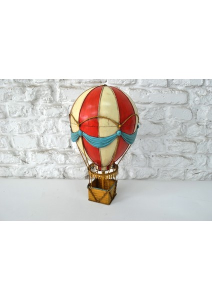 Jayland Retro Metal Sıcak Hava Balonu Biblo – Orta Boy Dekoratif Obje – 21x21x35 cm indirimleri