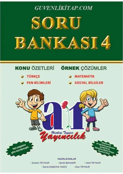 A1 Yayıncılık 4. Sınıf Tüm Dersler Soru Bankası Kitabı