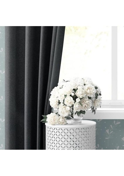 Lüx Blackout Işık Geçirmez Antrasit Karartma Perde Pilesiz fiyatları