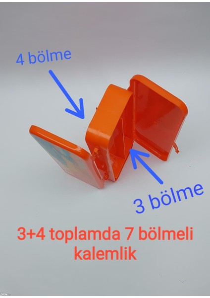 Colorıze Lisanslı Kutu Kalemlik 7 Bölmeli Çift Taraflı Kilitli