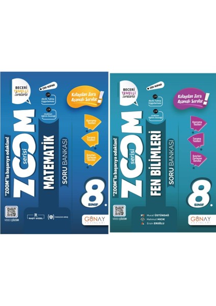 8. Sınıf Matematik - Fen Bilimleri Zoom Sb 2022-2023