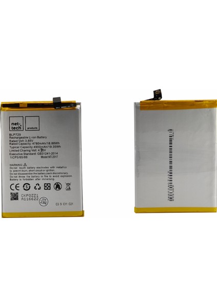 Realme C3 Uyumlu NT-93135 4900 Mah Batarya