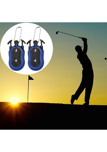 4x Golf Skoru 2-1 Arada Çift Kadran Putt Keeper Golcüsü Anahtar Zincirle (Yurt Dışından)