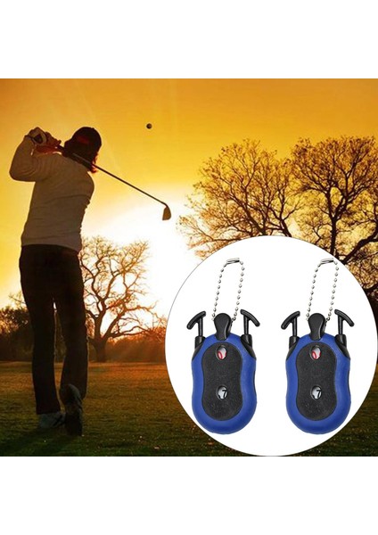 4x Golf Skoru 2-1 Arada Çift Kadran Putt Keeper Golcüsü Anahtar Zincirle (Yurt Dışından)