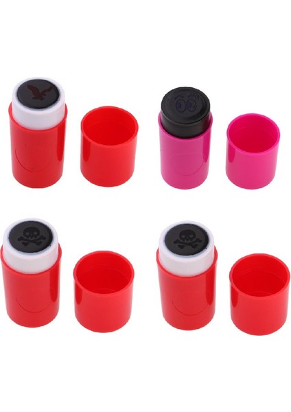 4 Adet Renksiz Golf Topu Damga Işaretleyici Stamper Çok Renkli 5.3cm (Yurt Dışından)