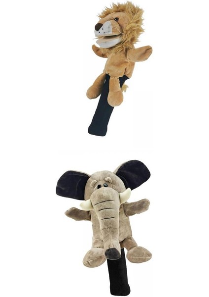 2 Adet Golf Club Headcover Sürücü Kafa Kapağı Kol Kapağı (Yurt Dışından)