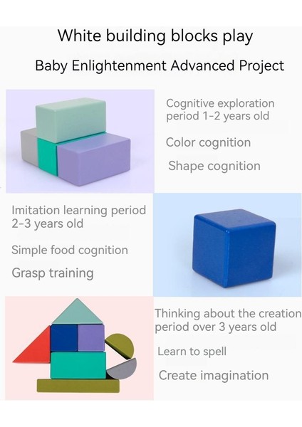 Prodigy Toy Büyük Parçacık Ahşap Yapı Taşları Monte Oyuncak (Yurt Dışından)