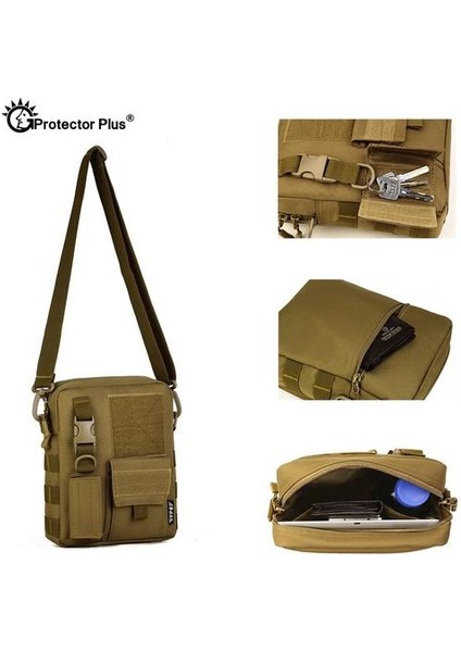 Koruyucu Artı Taktik Messenger Çanta Erkekler Askeri Camo Su Geçirmez Crossbody Açık Spor Seyahat Omuz Çantası Avcılık Çanta  (Yurt Dışından)