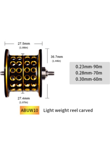 Metal Damla Tekerlek Yem Döküm Reel Balıkçılık Tekerlek 7.2: 1 Derin Işık Biriktirme ile Deniz Balıkçılığı Sağ El | Balıkçılık Makaraları (ABUW10R) (Yurt Dışından)
