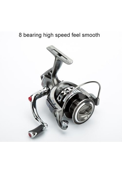 Iplik Balıkçılık Reel Metal 5.2: 1 18 kg Max Sürüklenin Paslanmaz Çelik Kolu Deniz Suyu Sazan Buz Kışlık Balıkçılık Dişli | Balıkçılık Makaraları (GTS500) (Yurt Dışından)