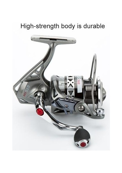 Iplik Balıkçılık Reel Metal 5.2: 1 18 kg Max Sürüklenin Paslanmaz Çelik Kolu Deniz Suyu Sazan Buz Kışlık Balıkçılık Dişli | Balıkçılık Makaraları (GTS500) (Yurt Dışından)