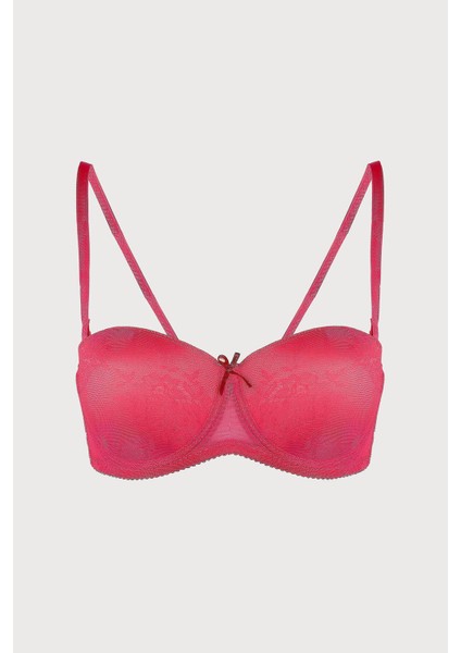 Nar Çiçeği Lima Dolgulu Straplez Sütyen