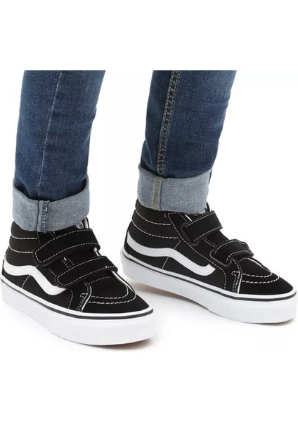UY Sk8-Mid Reissue V Çocuk Siyah Sneaker