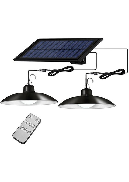 Solar 2 LED Bahçe Aydınlatma Güneş Enerjili Uzaktan Kumandalı LED Işık