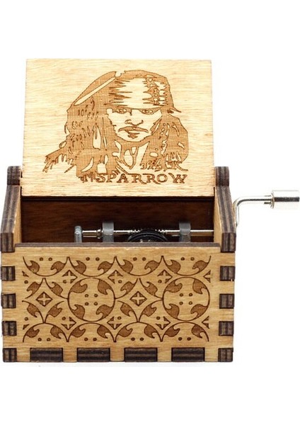 Ahşap El Kranklı Müzik Kutusu (Yurt Dışından)
