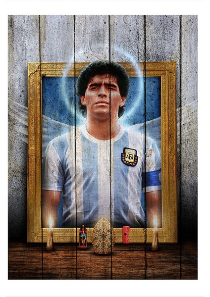 Maradona Tasarım Ahşap Tablo