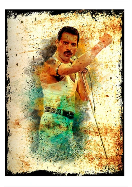 freddie Mercury Modern Mdf Tablo