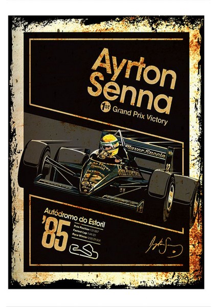 Ayrton Senna Hediyelik Mdf Tablo