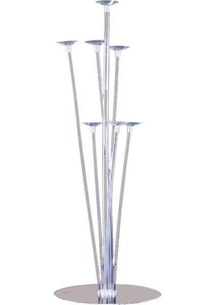 7'li Balon Standı + 7 Adet Makaron Karışık Balon