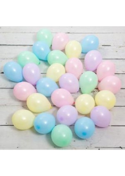 Mini Makaron Karışık Balon 6 Inç 100 Adet
