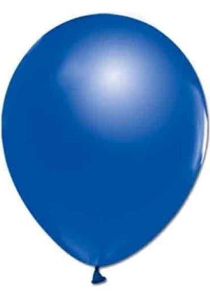 Koyu Mavi Pastel Balon 50 Adet + 5 mt Balon Zinciri