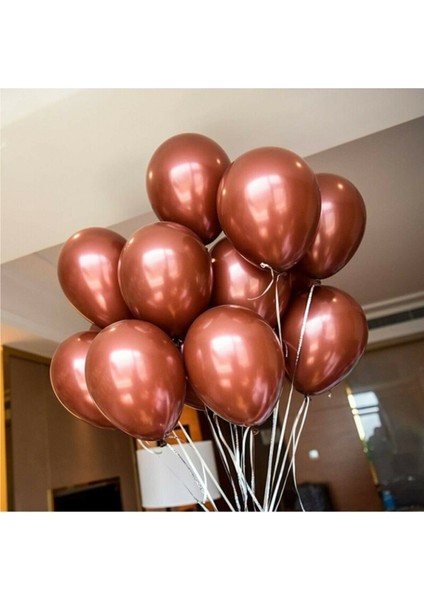 12 Inç Metalik Kahverengi Balon 30'lu