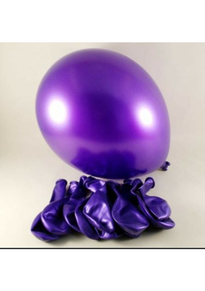 12 Inç Metalik Mor Balon 20'li