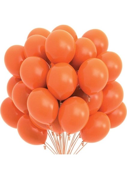 Turuncu Pastel Balon 20 Adet