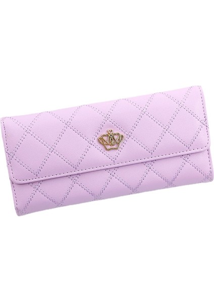 Bayan Clutch Deri Ekose Çile Bayan Cüzdan(Yurt Dışından)