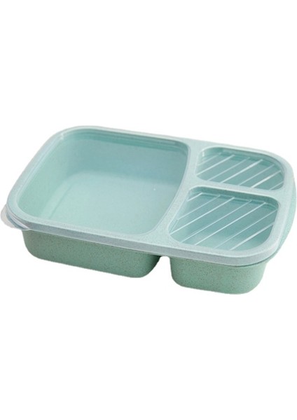 Taşınabilir Plastik Öğle Yemeği Kutuları Sızdırmaz Kapaklı 3 Izgara Kamp
