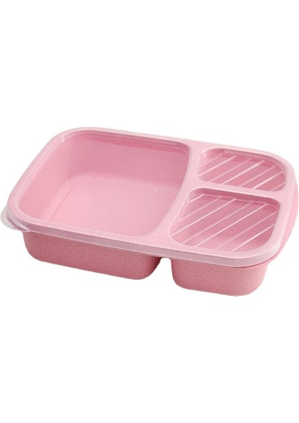 Taşınabilir Plastik Öğle Yemeği Kutuları Sızdırmaz Kapaklı 3 Izgara Kamp