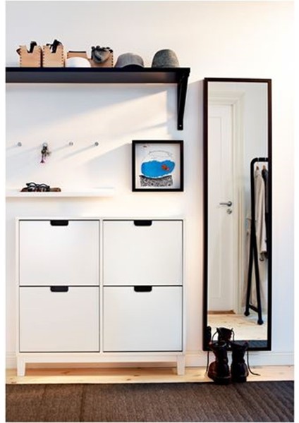 Stall Ayakkabı Dolabı Beyaz