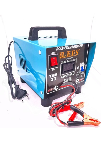 Tam Otomatik Bakır Sargılı Akü Şarj Cihazı 12 V 20 Amper 180 Ampere Kadar Şarj fiyatları