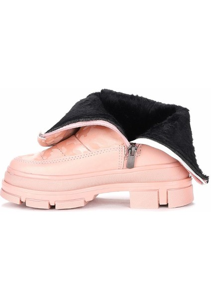 820 Somon Cırtlı ve Fermuarlı Kürklü Kız Çocuk Kar Botu fırsatları