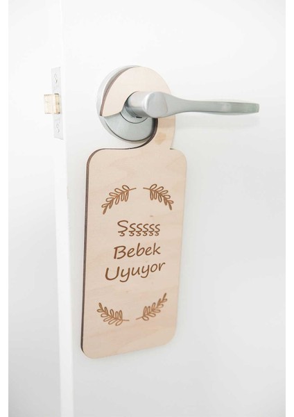 Bebek Uyuyor Kapı Askısı
