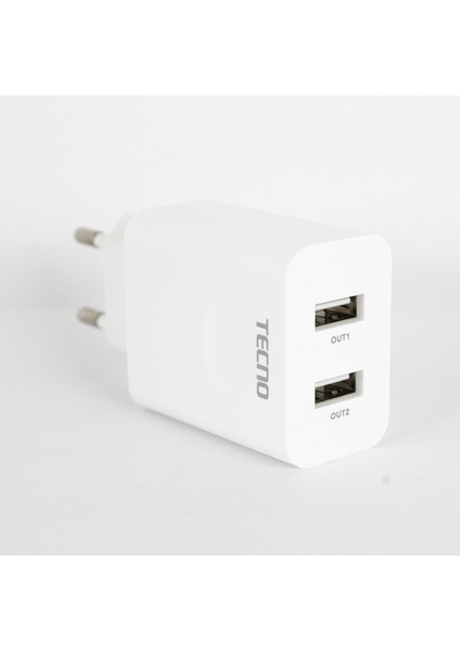 Spark 8T Çift UsbA & Type-C ve Micro Çıkışlı Kablolu Hızlı Şarj Aleti