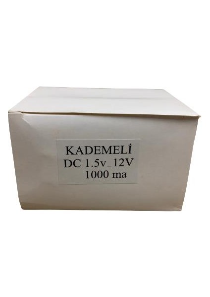 Ncp 1.5 Volt 12 Volt 1000 Mah. Kademeli Dc Adaptör