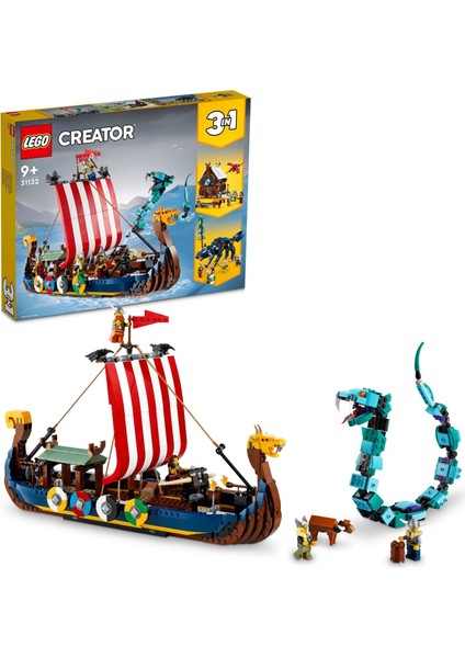 LEGO Creator Viking Gemisi ve Midgard Yılanı 31132