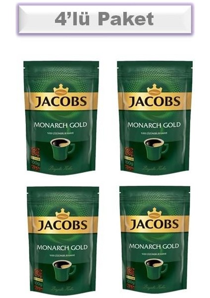 Monarch Gold Kahve 4 x 100 gr
