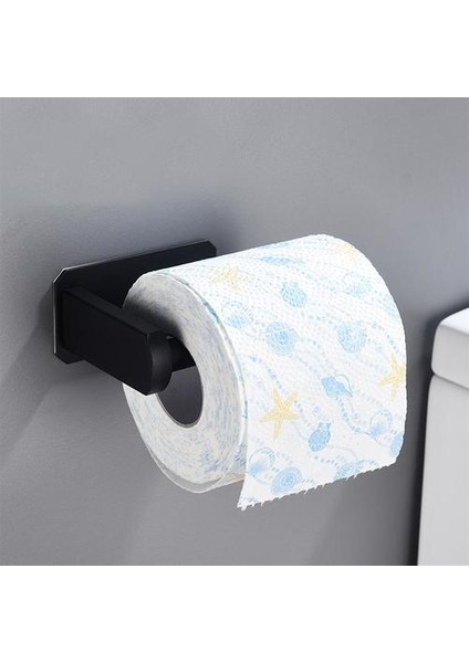 Hiçbir Delik Tuvalet Doku Tutucu Rulo Kağıt Tutucu Paslanmaz Çelik Kağıt Havlu Raf Banyo Siyah | Kağıt Tutucular (Siyah) (Yurt Dışından) modelleri