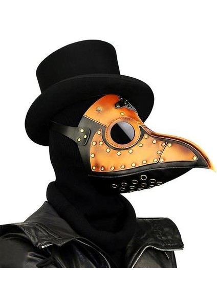 Gotik Veba Doktor Karga Maske Sahne Cosplay, Uzun Burun Gagası Kuş Aksesuarları (Yurt Dışından)