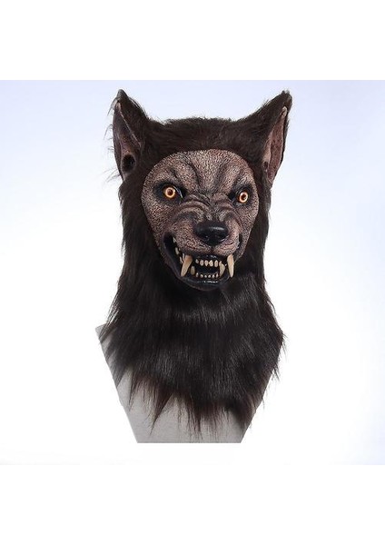 Anime Werewolf Maskeleri Hayvan Kurt Gerçekçi Cosplay Lateks Masques Cadılar Bayramı Kostümleri Aksesuarları Karnaval Başlık Parti Sahne (Yurt Dışından) modelleri