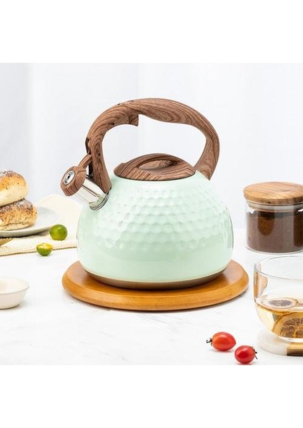 3l Yüksek Kalite Islık Su Isıtıcısı Paslanmaz Çelik Ahşap Saplı Isıya Dayanıklı Kahve Çaydanı Gaz Sobası Indüksiyon Ocak İçin | Su Isıtıcılar (Yurt Dışından) fiyatları