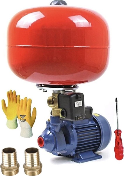 Qb60 0.75 Hp 24 Lt Tank Santrifüj Otomatik Hidrofor Pompa Paket Hidrofor 2 Kat 2 Daire Rekor Takımlı Fulset2