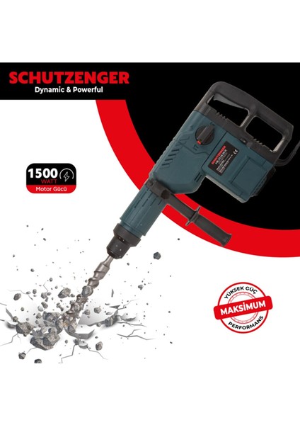 Schutzenger 3 Fonksiyonlu Kırıcı - Delici  S1c-52mm 16 Kg 52mm Sds Max Sc-52mm-