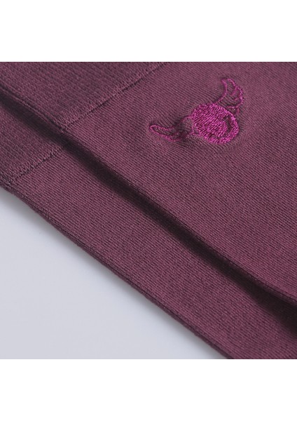 Bordo Düz Renk Merserize Çorap indirimleri