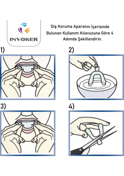 Diş Gıcırdatma Diş Sıkma Çene Sıkma  Bruksizm Aparatı Silikon Gece Plağı Termoform Dişlik