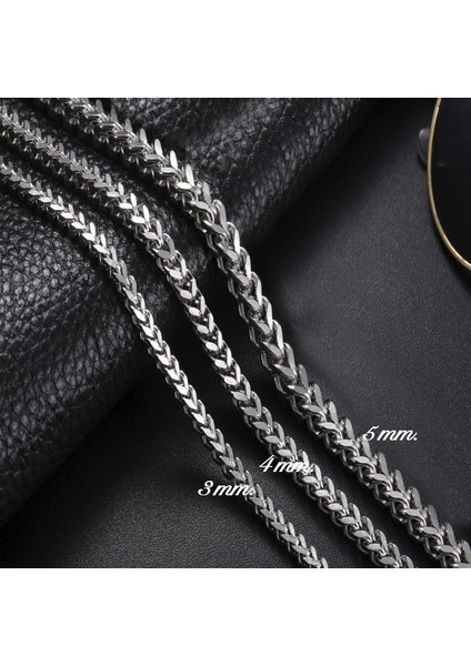 5 Mm. 60 Cm. Balık Sırtı Çelik Erkek Zincir Dt61-5 modelleri