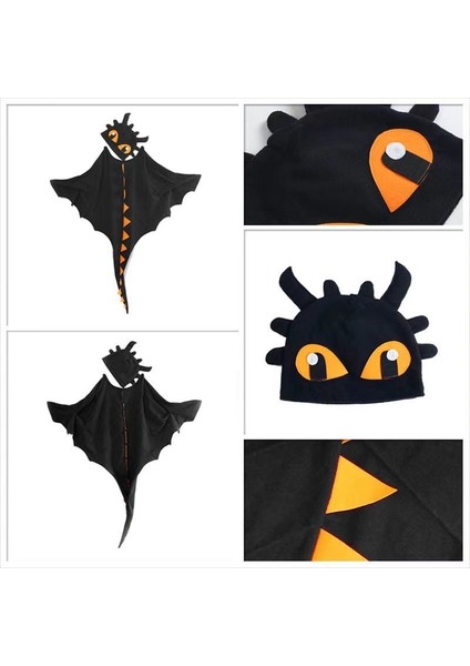Çocuklar Pelerin Kiti Dinozor Cosplay Pelerin Şapka Maskesi Kostüm(Yurt Dışından) fiyatları